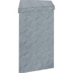 vidaXL Aluminiumkiste 70×24×42 cm Trapezförmig Silbern