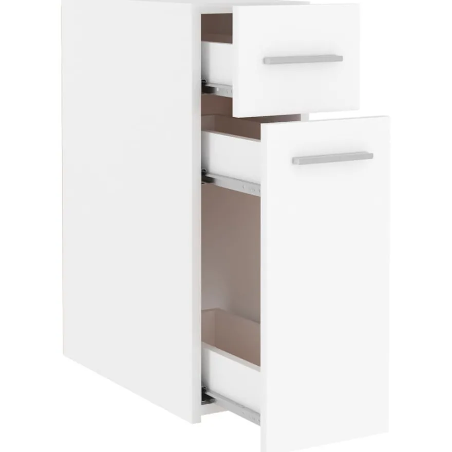vidaXL Apothekerschrank Weiß 20x45,5x60 cm Holzwerkstoff