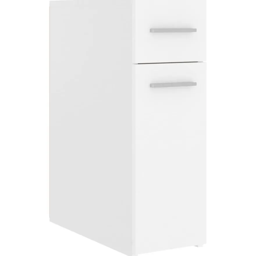 vidaXL Apothekerschrank Weiß 20x45,5x60 cm Holzwerkstoff