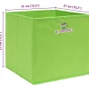 vidaXL Aufbewahrungsboxen 4 Stk. Grün 32x32x32 cm Stoff