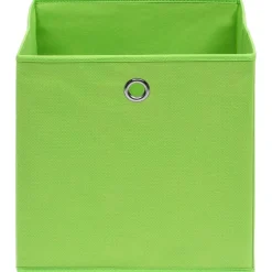 vidaXL Aufbewahrungsboxen 4 Stk. Grün 32x32x32 cm Stoff