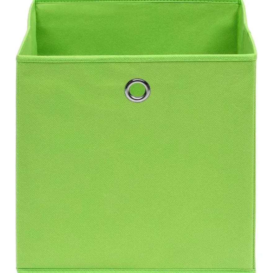 vidaXL Aufbewahrungsboxen 4 Stk. Grün 32x32x32 cm Stoff
