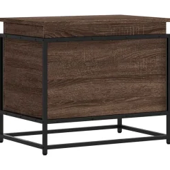 vidaXL Aufbewahrungsbox mit Deckel Eichen-Optik 60x40x51,5 cm