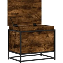 vidaXL Aufbewahrungsbox mit Deckel Räuchereiche 60x40x51,5 cm