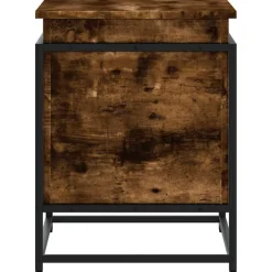 vidaXL Aufbewahrungsbox mit Deckel Räuchereiche 60x40x51,5 cm
