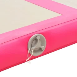 vidaXL Aufblasbare Gymnastikmatte mit Pumpe 500x100x10 cm PVC Rosa
