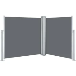 vidaXL Ausziehbare Seitenmarkise Anthrazit 120 x 600 cm