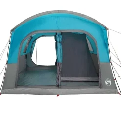 vidaXL Autozelt 4 Personen Blau Wasserfest