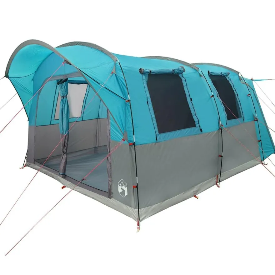 vidaXL Autozelt 4 Personen Blau Wasserfest
