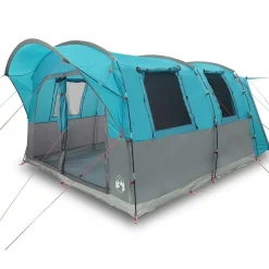 vidaXL Autozelt 4 Personen Blau Wasserfest