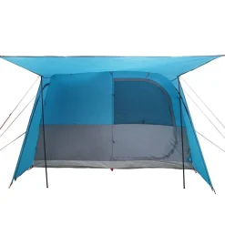 vidaXL Autozelt 4 Personen Blau Wasserfest