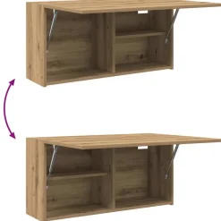 vidaXL Bad-Wandschrank Artisan-Eiche 80x25x40 cm Holzwerkstoff