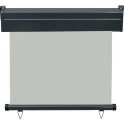 vidaXL Balkon-Seitenmarkise 85x250 cm Grau
