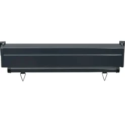 vidaXL Balkon-Seitenmarkise 85x250 cm Grau