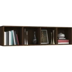 vidaXL Bücherschrank/TV-Schrank Eichen-Optik 143x30x36cm Holzwerkstoff