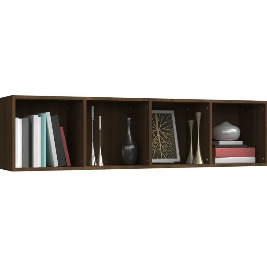 vidaXL Bücherschrank/TV-Schrank Eichen-Optik 143x30x36cm Holzwerkstoff