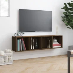 vidaXL Bücherschrank/TV-Schrank Eichen-Optik 143x30x36cm Holzwerkstoff