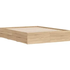 vidaXL Bettgestell mit Schubladen Sonoma-Eiche 140x190cm Holzwerkstoff