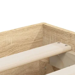 vidaXL Bettgestell mit Schubladen Sonoma-Eiche 140x190cm Holzwerkstoff