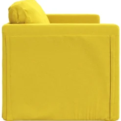 vidaXL Bodensofa mit Schlaffunktion Dunkelgelb 122x204x55 cm Samt