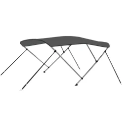 vidaXL 3-Bow Bimini Top Anthrazit 183x160x137 cm