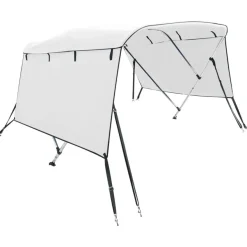 vidaXL 3-Bow Bimini-Top mit Seitenteilen 183x(137-152)x137 cm
