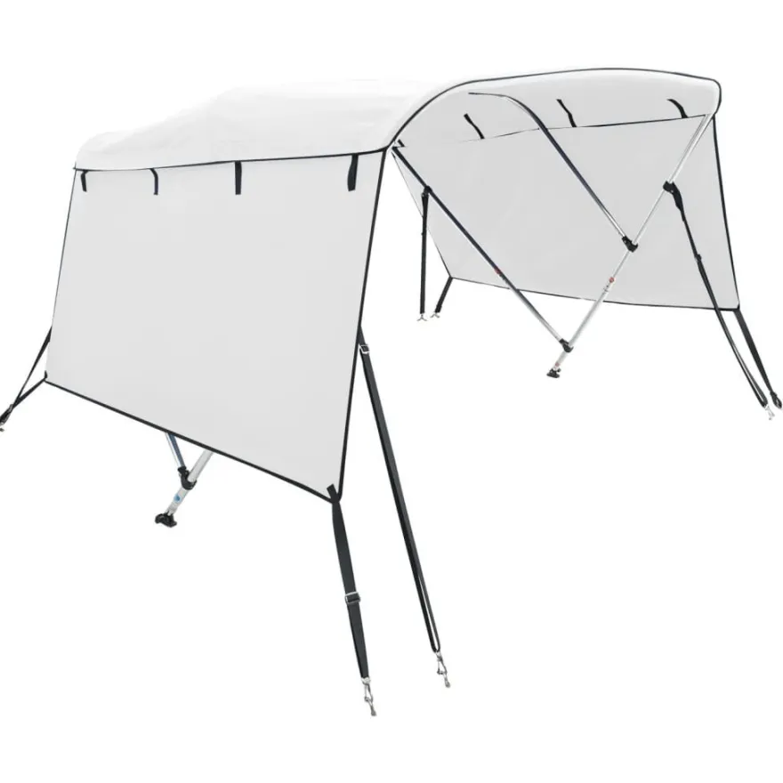 vidaXL 3-Bow Bimini-Top mit Seitenteilen 183x(137-152)x137 cm