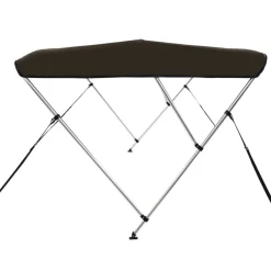 vidaXL 3-Bow Bimini-Top Schwarz 183x140x137 cm