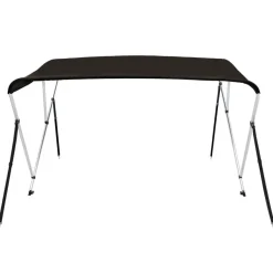 vidaXL 3-Bow Bimini-Top Schwarz 183x140x137 cm