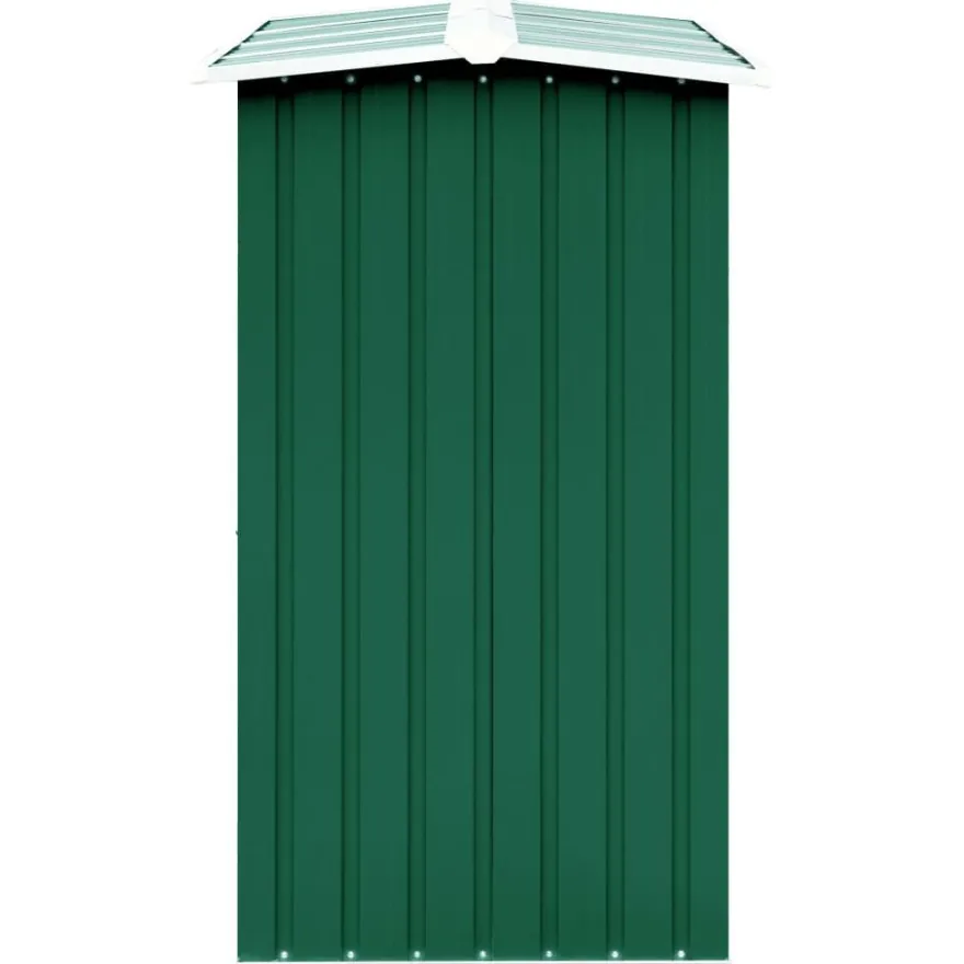 vidaXL Brennholzlager Verzinkter Stahl 330 x 92 x 153 cm Grün
