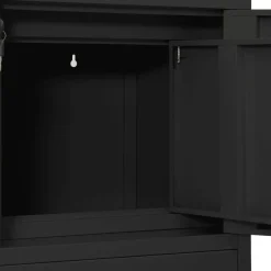 vidaXL Büroschrank Anthrazit 90x40x102 cm Stahl