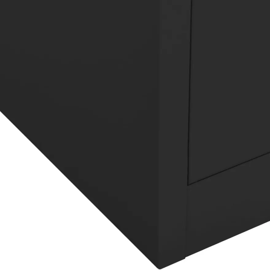 vidaXL Büroschrank Anthrazit 90x40x102 cm Stahl