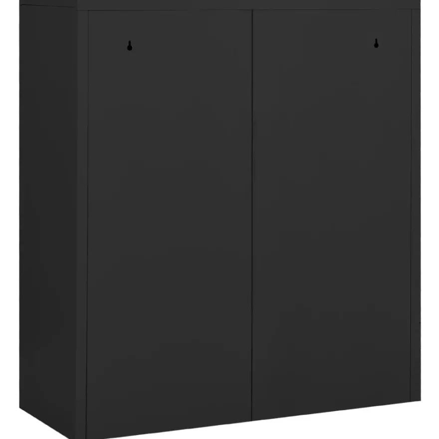vidaXL Büroschrank Anthrazit 90x40x102 cm Stahl