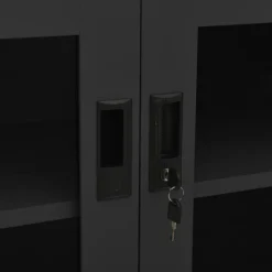 vidaXL Büroschrank Anthrazit 90x40x70 cm Stahl