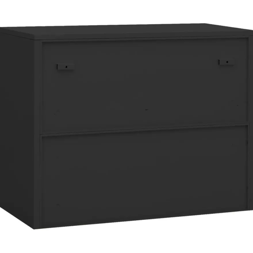 vidaXL Büroschrank Anthrazit 90x40x70 cm Stahl