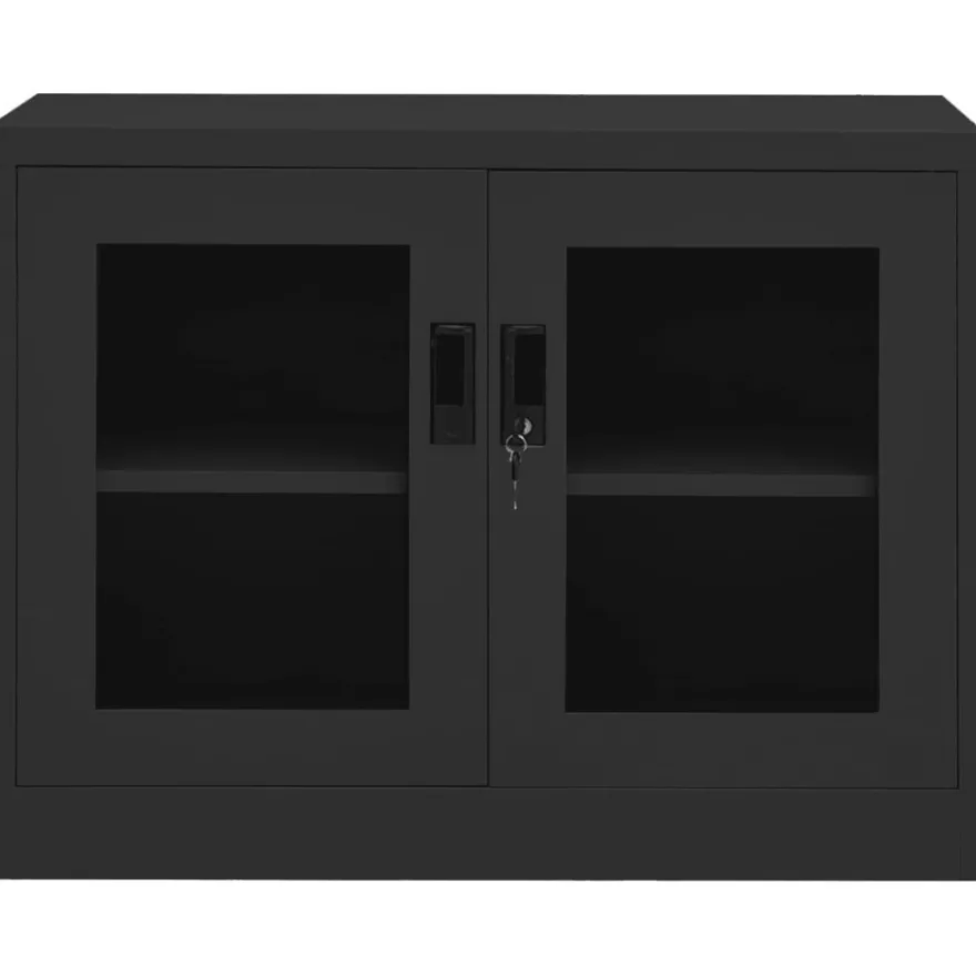 vidaXL Büroschrank Anthrazit 90x40x70 cm Stahl