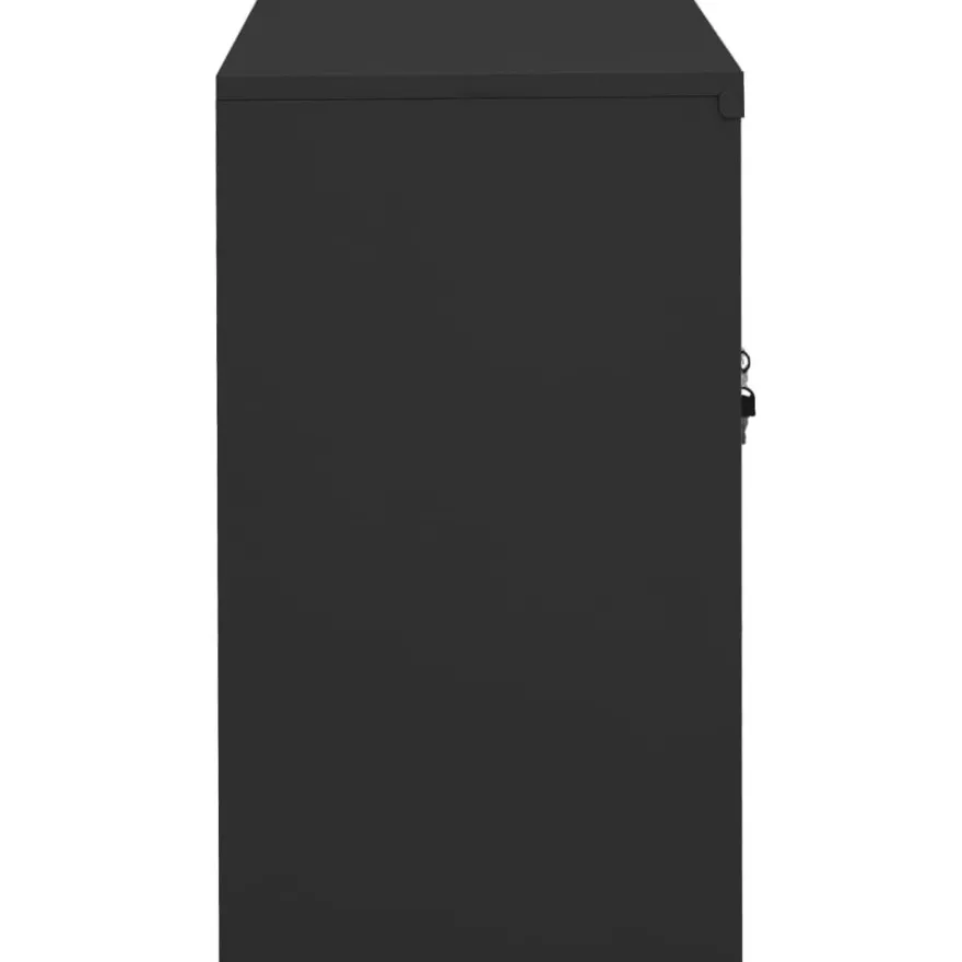 vidaXL Büroschrank Anthrazit 90x40x70 cm Stahl