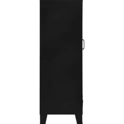 vidaXL Büroschrank mit Maschengittertüren Industriell 75×40×120 cm Stahl