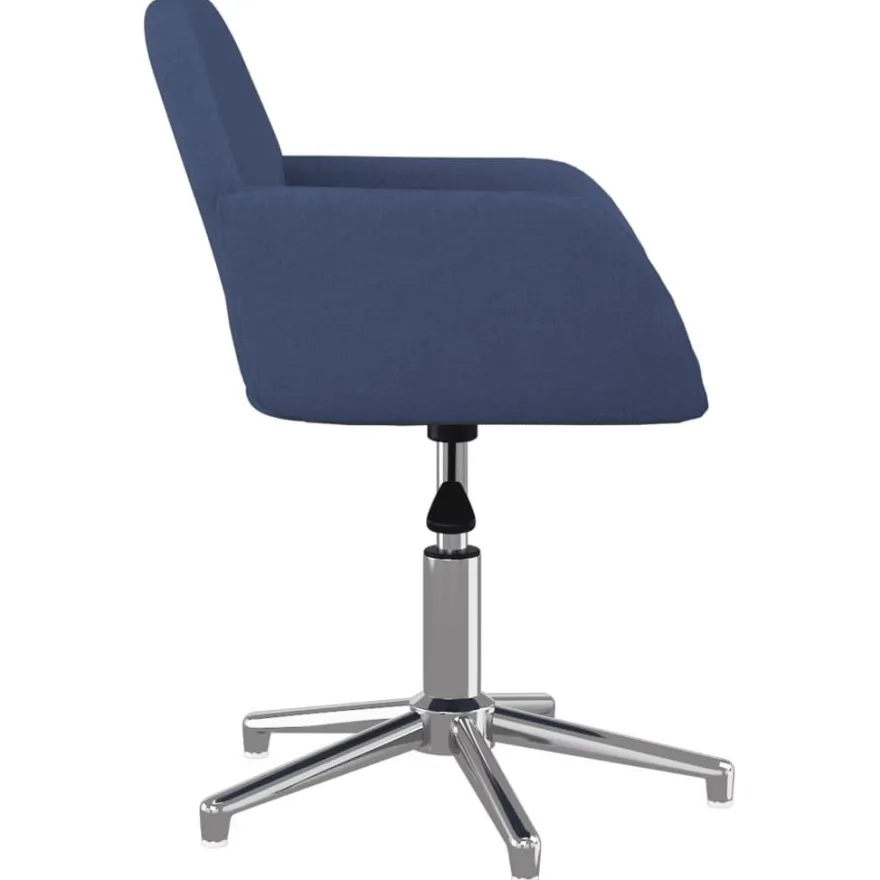 vidaXL Bürostuhl Drehbar Blau Stoff