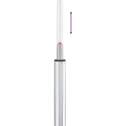 vidaXL Bürostuhl Gaszylinder Chrom 355-540 mm Eisen