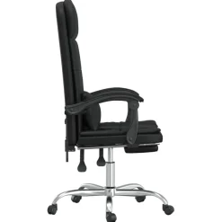 vidaXL Bürostuhl mit Massagefunktion Schwarz Kunstleder