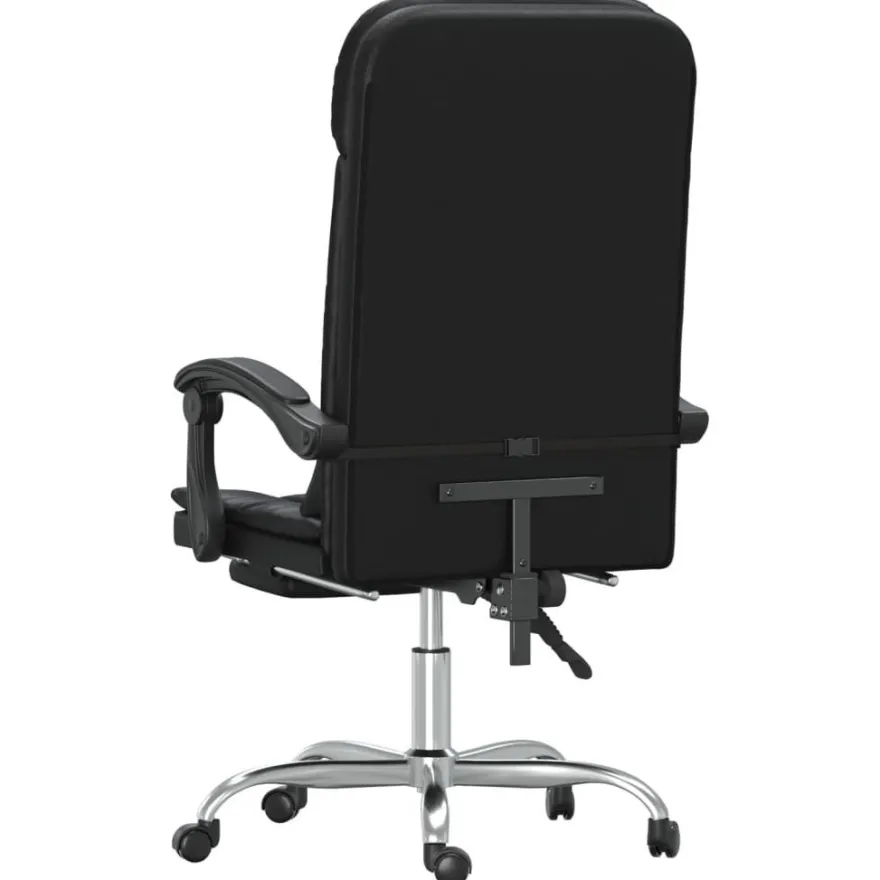 vidaXL Bürostuhl mit Massagefunktion Schwarz Kunstleder