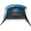 vidaXL Campingzelt mit Vorzelt 4 Personen Blau Wasserdicht