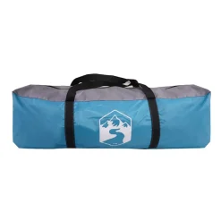 vidaXL Campingzelt mit Vorzelt 4 Personen Blau Wasserdicht