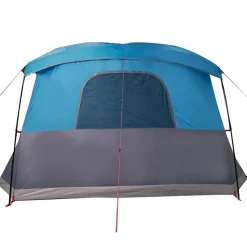 vidaXL Campingzelt mit Vorzelt 4 Personen Blau Wasserdicht