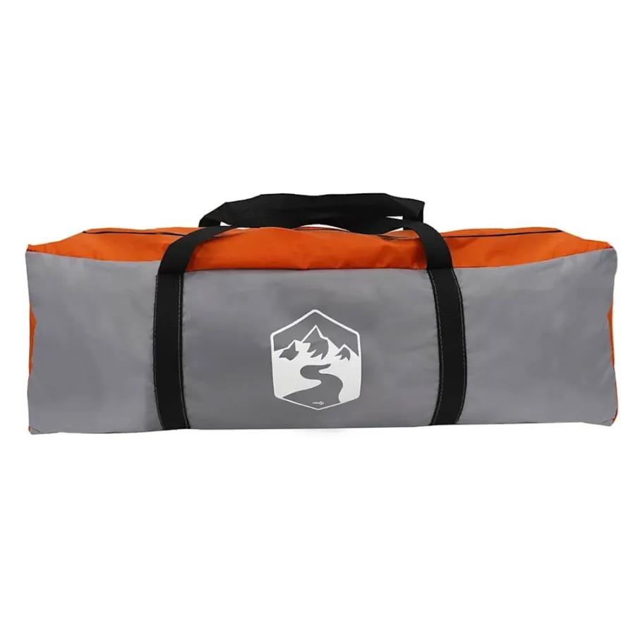 vidaXL Campingzelt 2 Personen Grau Wasserdicht