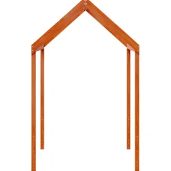 vidaXL Dach für Kinderbett Wachsbraun 217x95,5x159cm Massivholz Kiefer