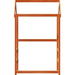 vidaXL Dach für Kinderbett Wachsbraun 98x70x176,5 cm Massivholz Kiefer