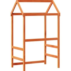 vidaXL Dach für Kinderbett Wachsbraun 98x70x176,5 cm Massivholz Kiefer