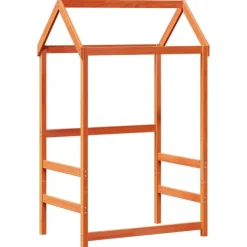 vidaXL Dach für Kinderbett Wachsbraun 98x70x176,5 cm Massivholz Kiefer